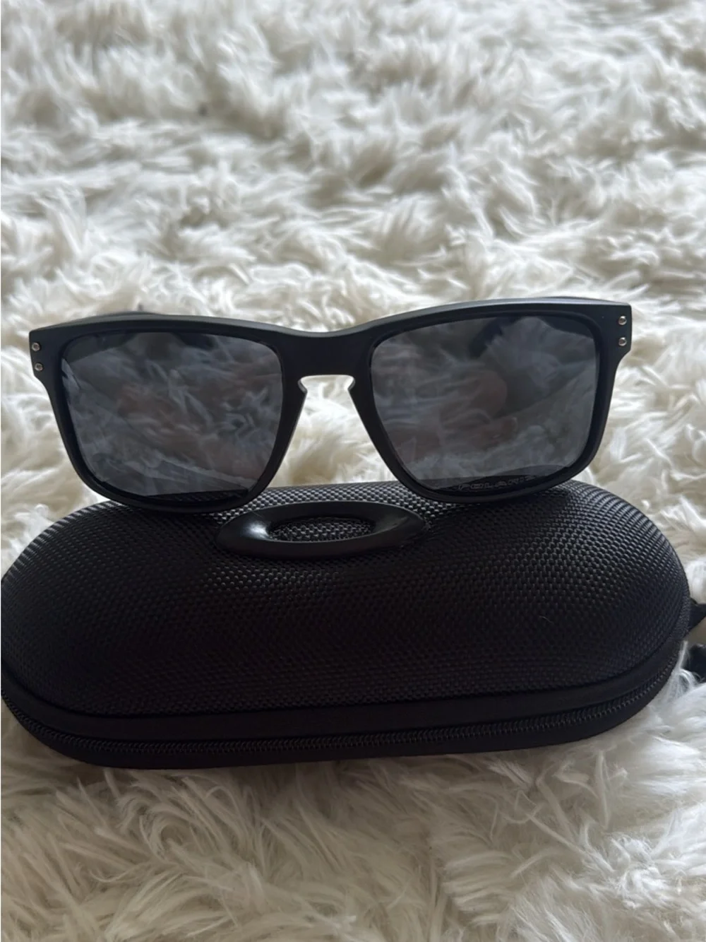 Oakley Black Square Sunglasses with Microbag